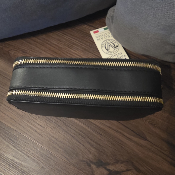 NWT Valentino Orlandi Black Studded Crossbody Bag - Picture 4 of 8